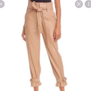 Lucy Paris began leather ankle Tie pants 🥨 🏷